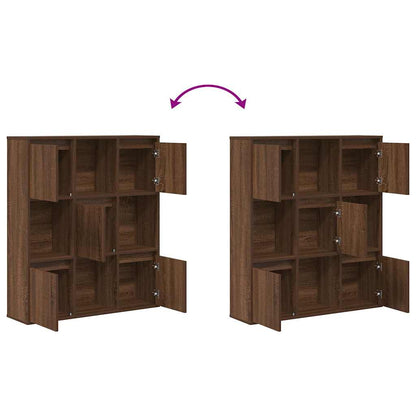 Libreria Rovere Marrone 89x24x101,5 cm in Legno Multistrato | homemem39