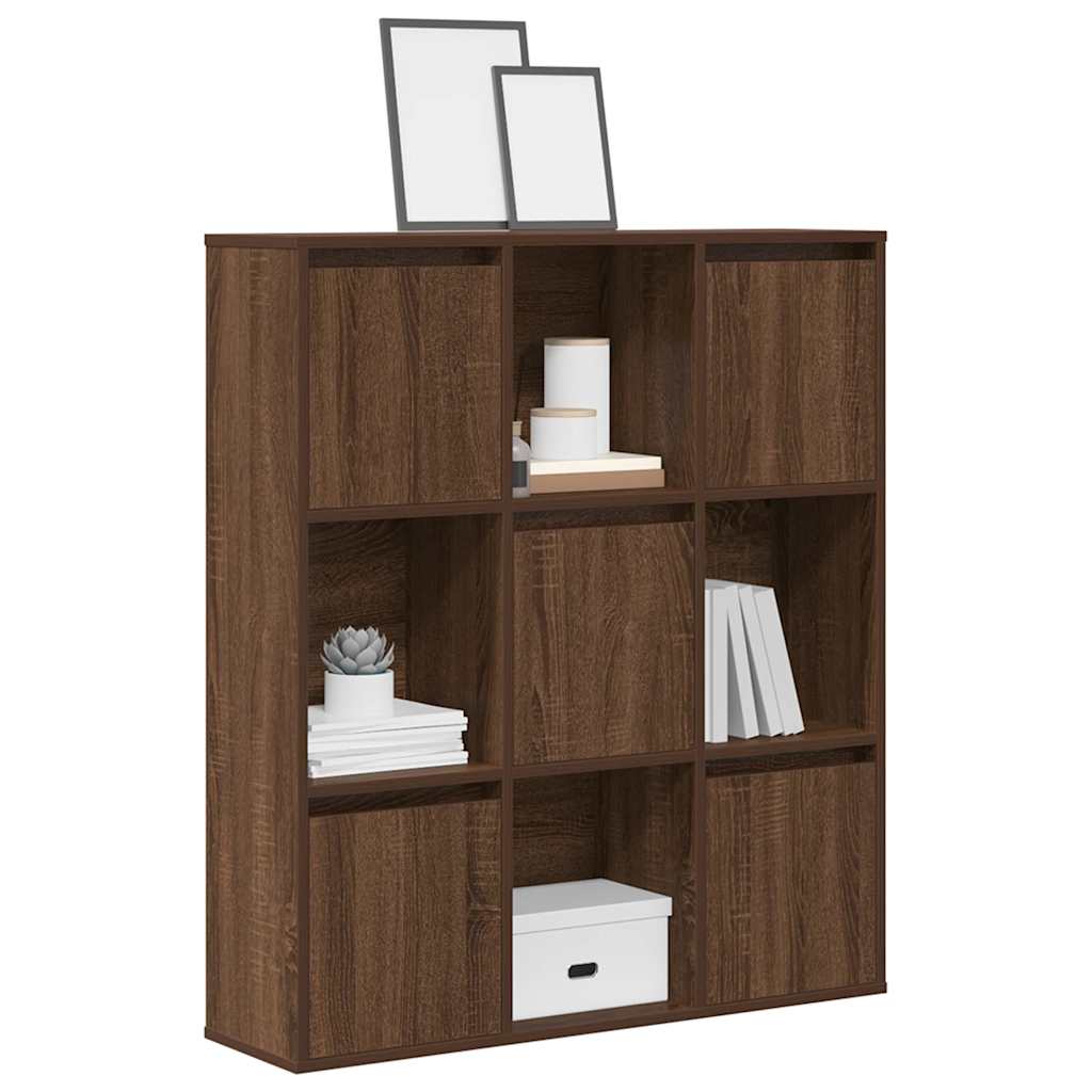 Libreria Rovere Marrone 89x24x101,5 cm in Legno Multistrato | homemem39