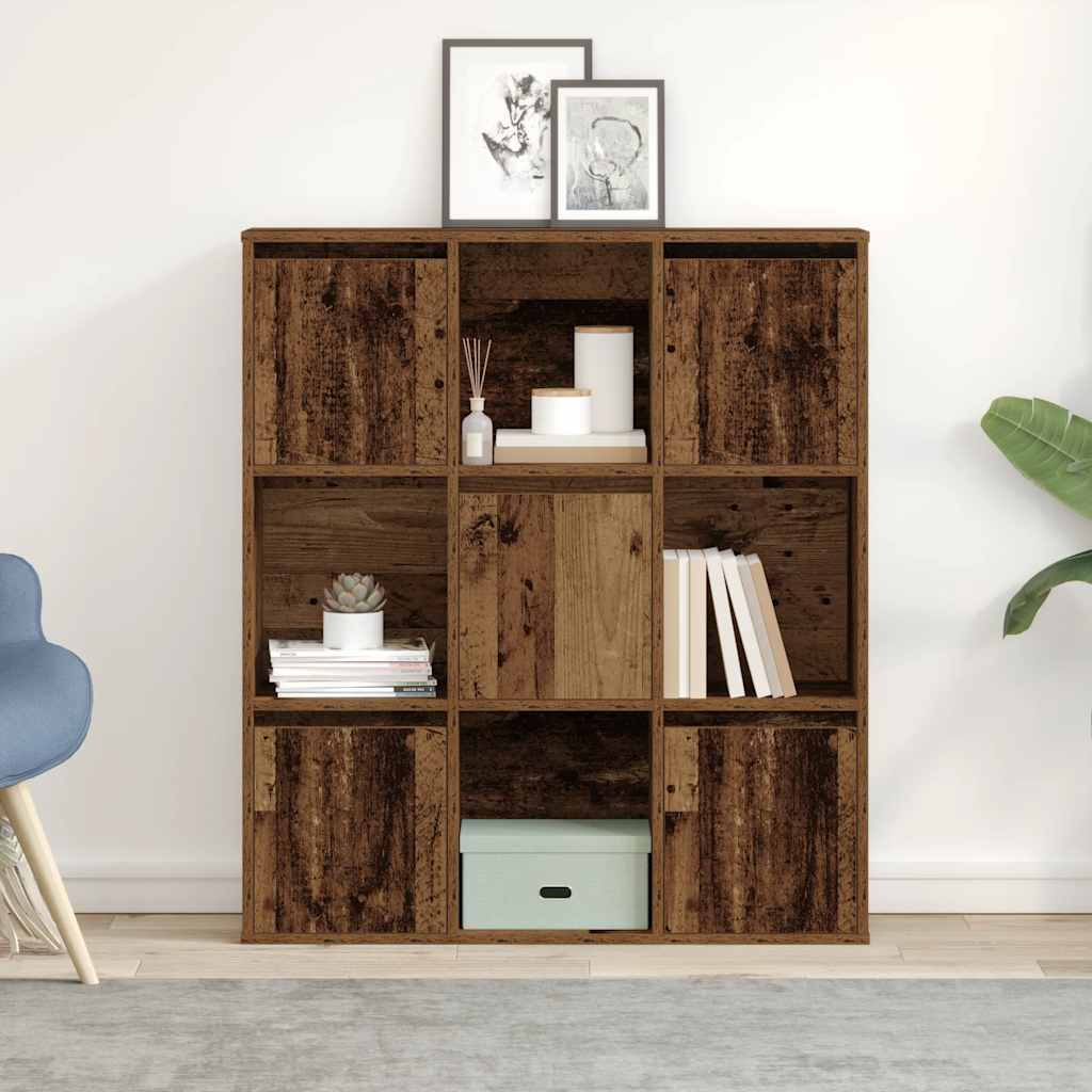 Libreria Legno Vecchio 89x24x101,5 cm in Legno Multistrato | homemem39