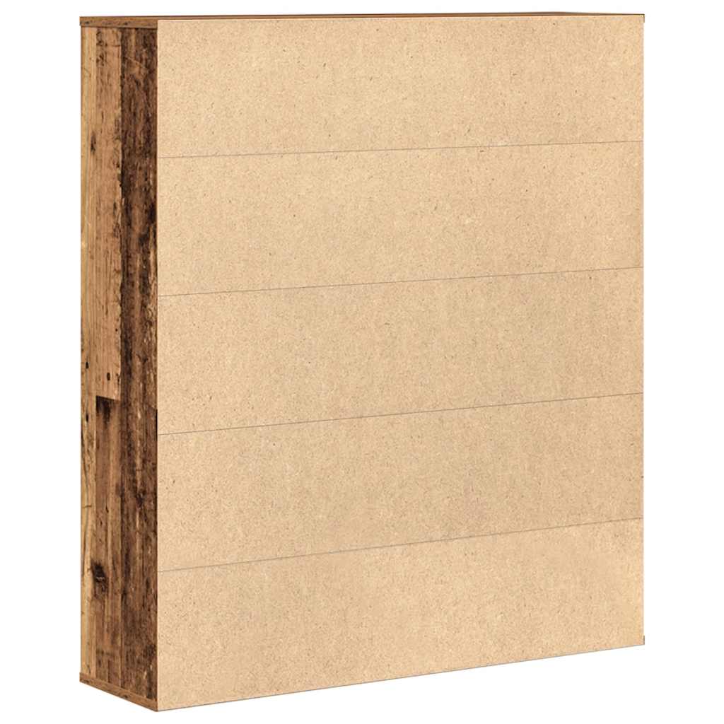 Libreria Legno Vecchio 89x24x101,5 cm in Legno Multistrato | homemem39