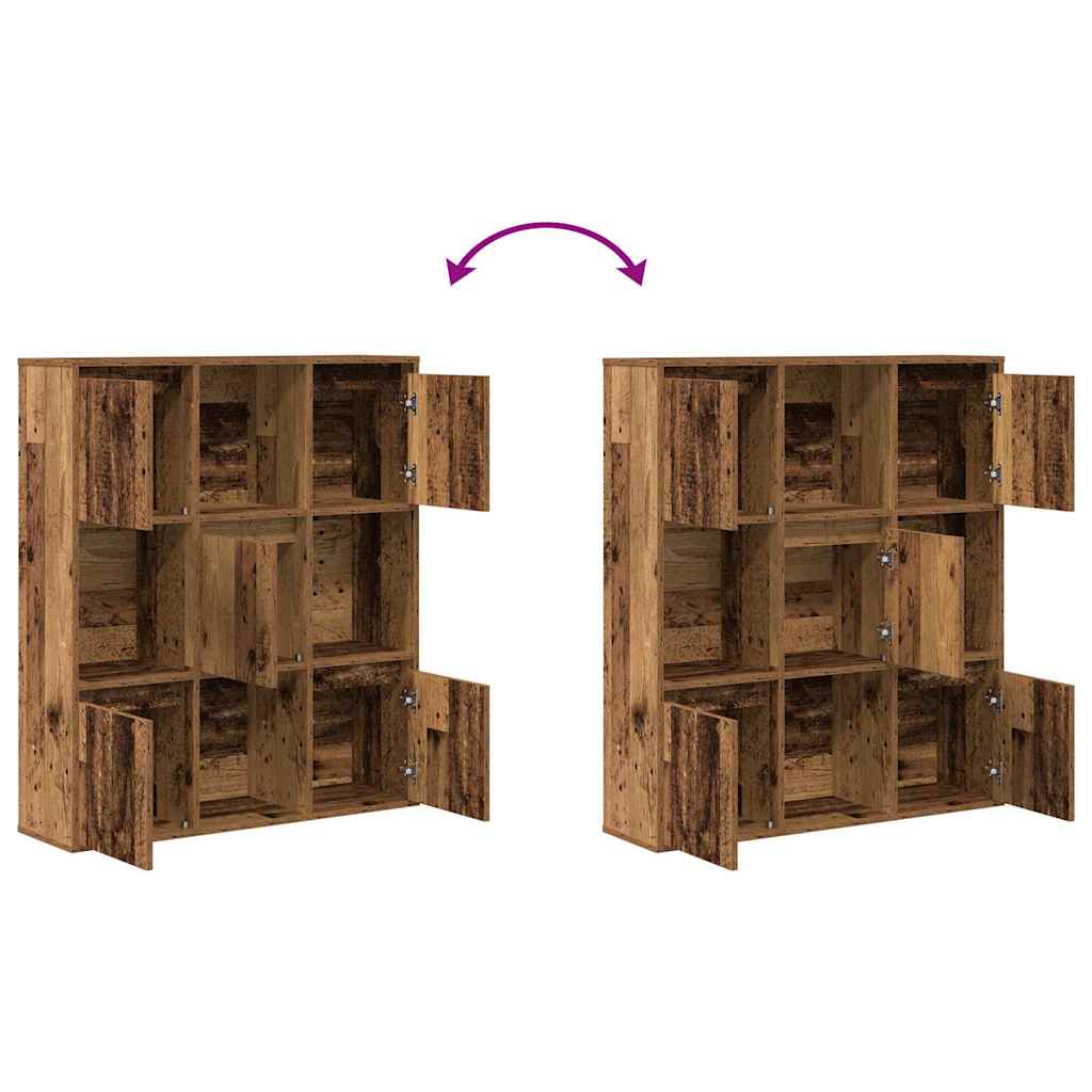 Libreria Legno Vecchio 89x24x101,5 cm in Legno Multistrato | homemem39