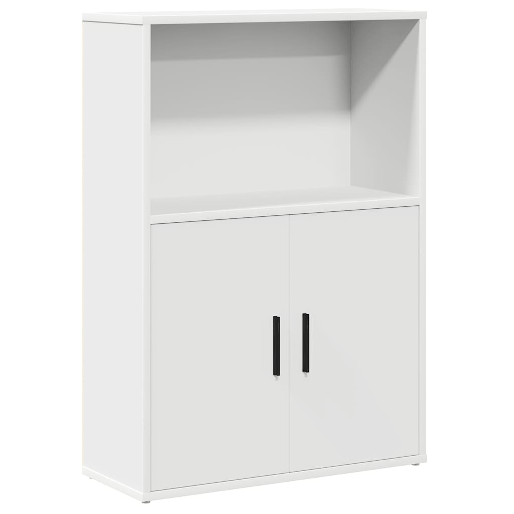 Libreria Bianca 60x24x85 cm in Legno Multistrato | homemem39