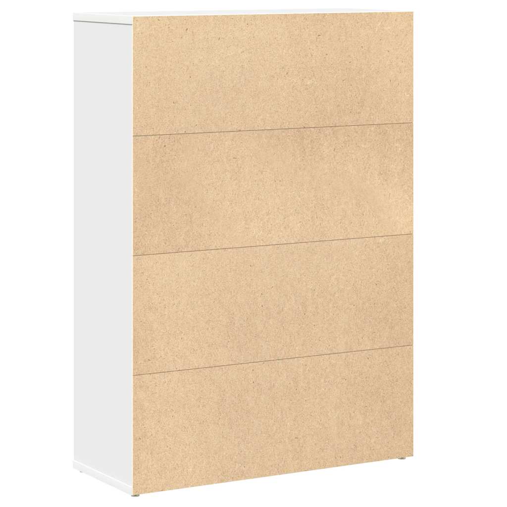 Libreria Bianca 60x24x85 cm in Legno Multistrato | homemem39