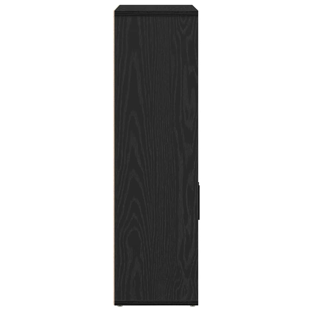 Libreria Rovere Nero 60x24x85 cm in Legno Multistrato | homemem39