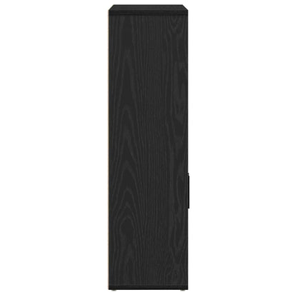 Libreria Rovere Nero 60x24x85 cm in Legno Multistrato | homemem39