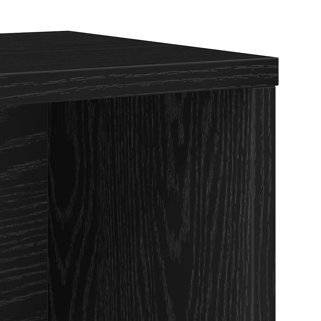 Libreria Rovere Nero 60x24x85 cm in Legno Multistrato | homemem39