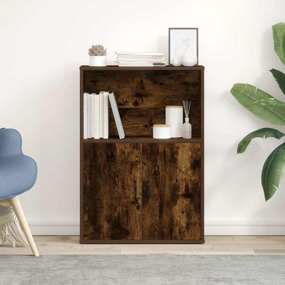 Libreria Rovere Fumo 60x24x85 cm in Truciolato | homemem39