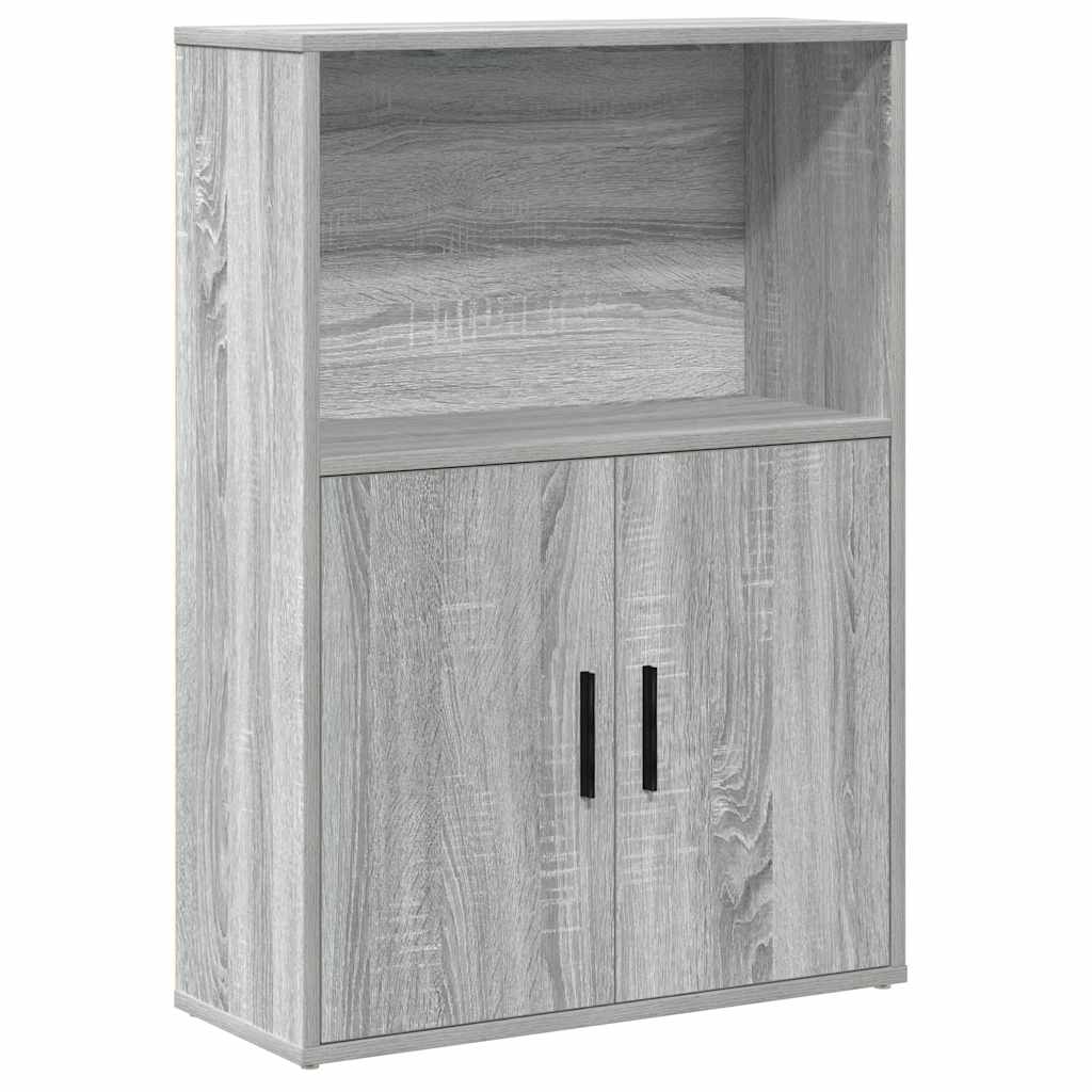 Libreria Grigio Sonoma 60x24x85 cm in Legno Multistrato | homemem39