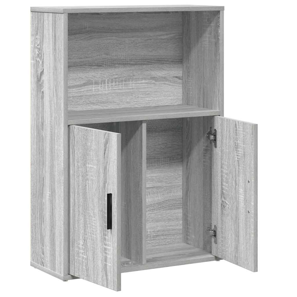 Libreria Grigio Sonoma 60x24x85 cm in Legno Multistrato | homemem39
