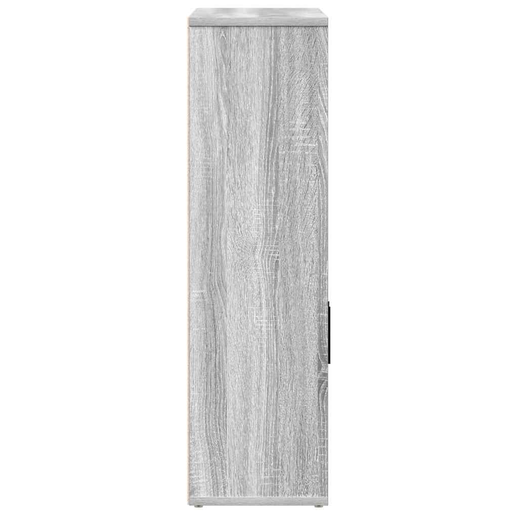 Libreria Grigio Sonoma 60x24x85 cm in Legno Multistrato | homemem39