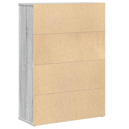 Libreria Grigio Sonoma 60x24x85 cm in Legno Multistrato | homemem39