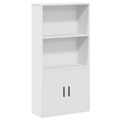 Libreria Bianca 60x24x120 cm in Legno Multistrato | homemem39