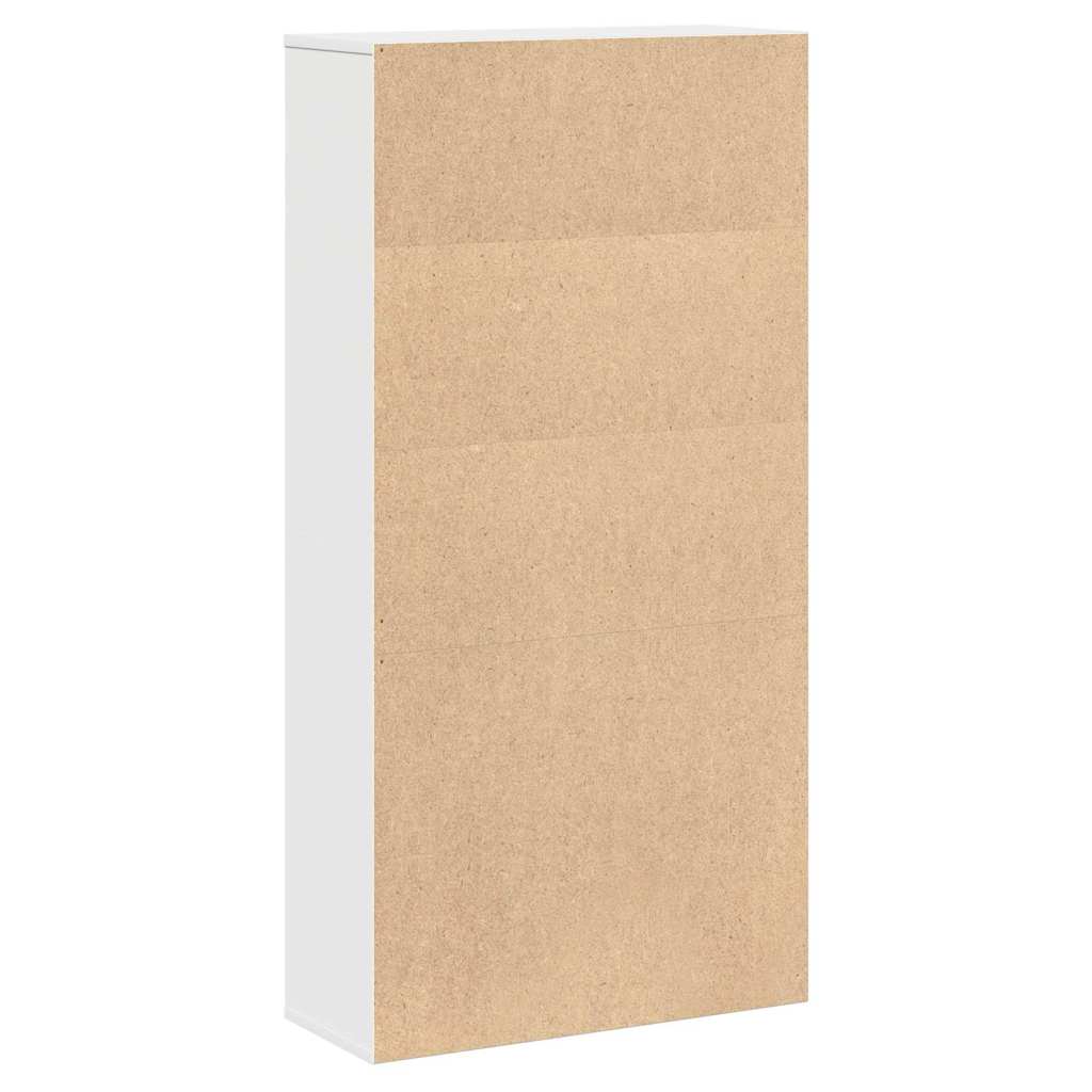 Libreria Bianca 60x24x120 cm in Legno Multistrato | homemem39