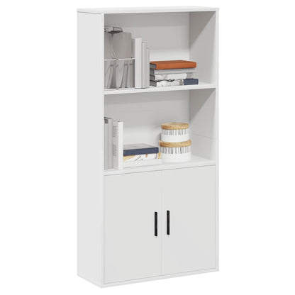 Libreria Bianca 60x24x120 cm in Legno Multistrato | homemem39