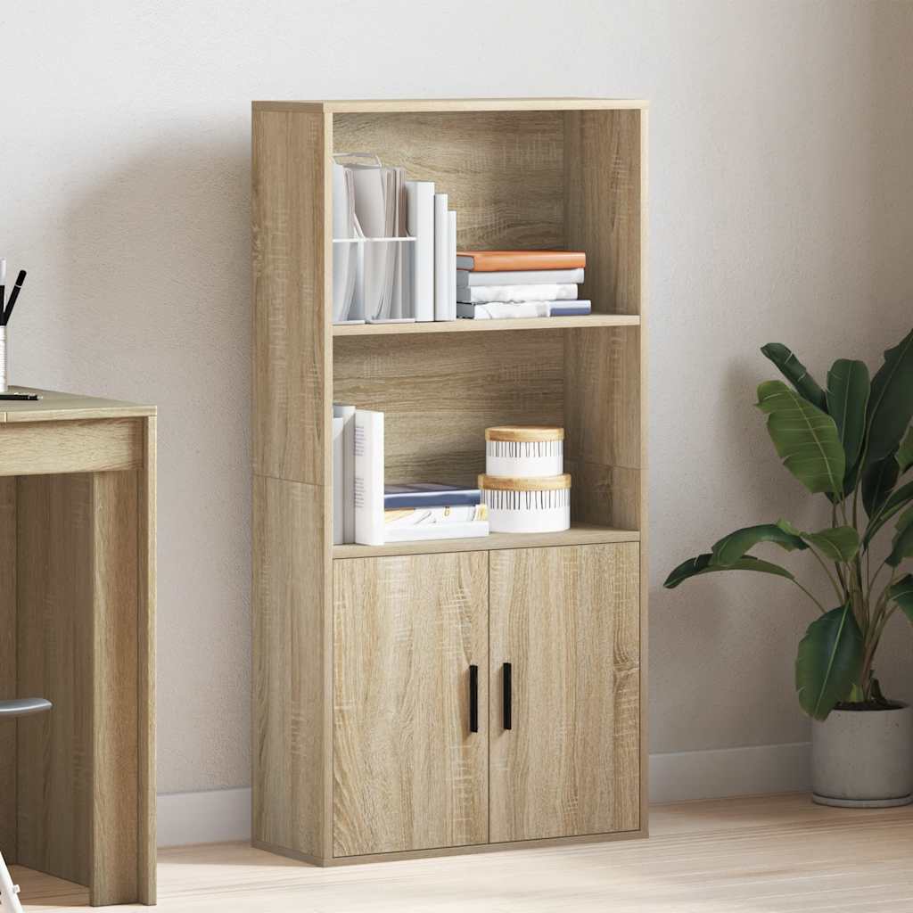 Libreria Rovere Sonoma 60x24x120 cm in Legno Multistrato | homemem39