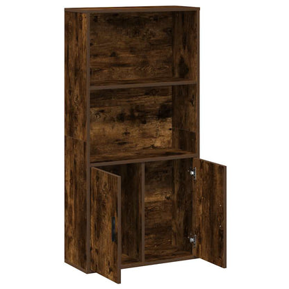 Libreria Rovere Fumo 60x24x120 cm in Truciolato | homemem39