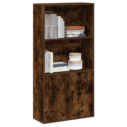Libreria Rovere Fumo 60x24x120 cm in Truciolato | homemem39