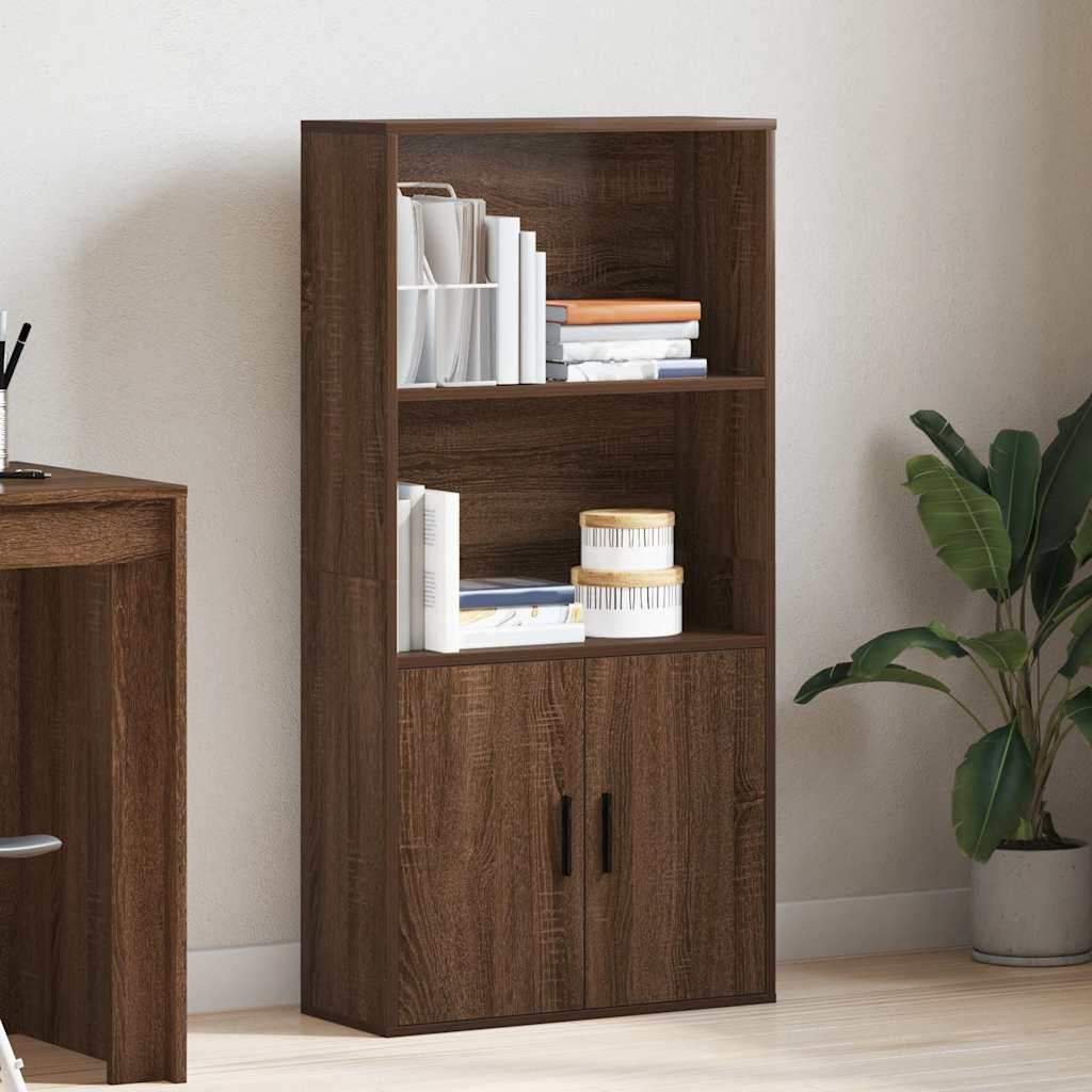 Libreria Rovere Marrone 60x24x120 cm in Legno Multistrato | homemem39