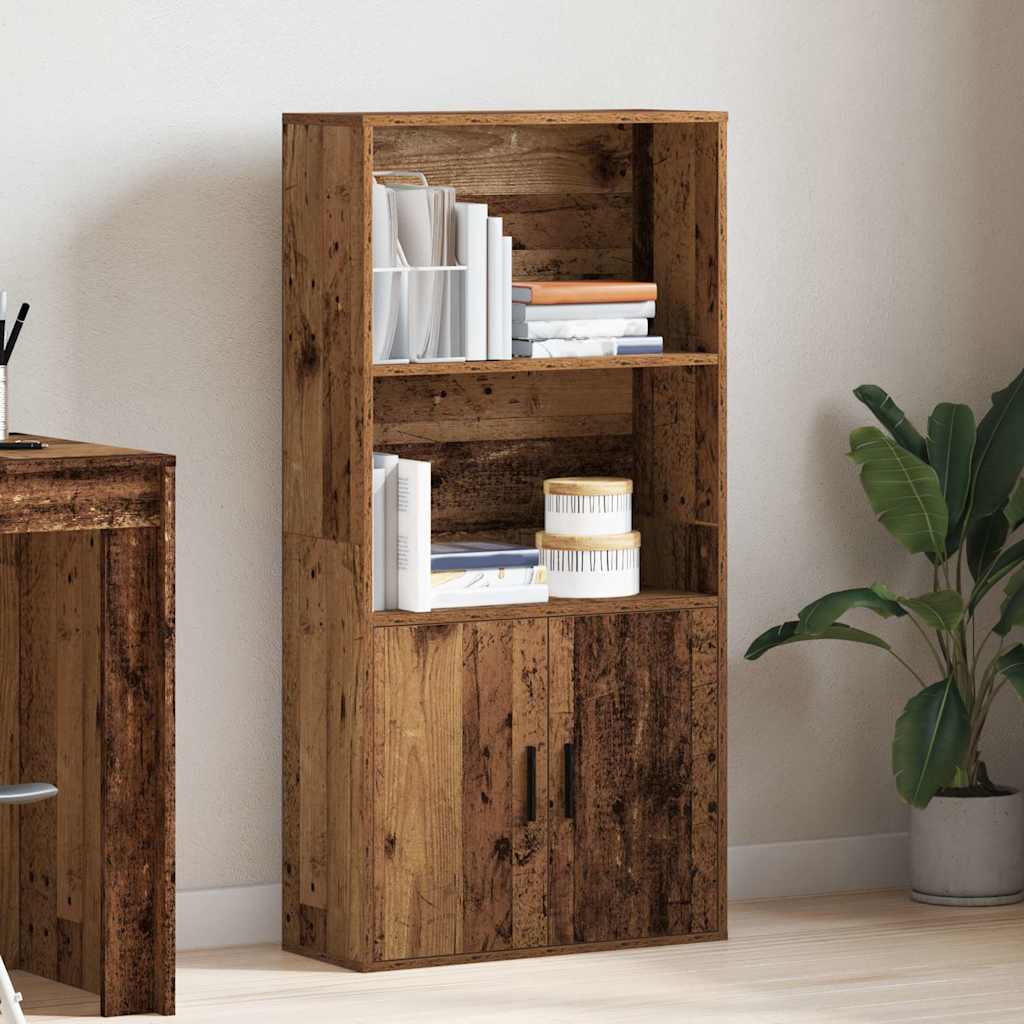 Libreria Legno Vecchio 60x24x120 cm in Legno Multistrato | homemem39