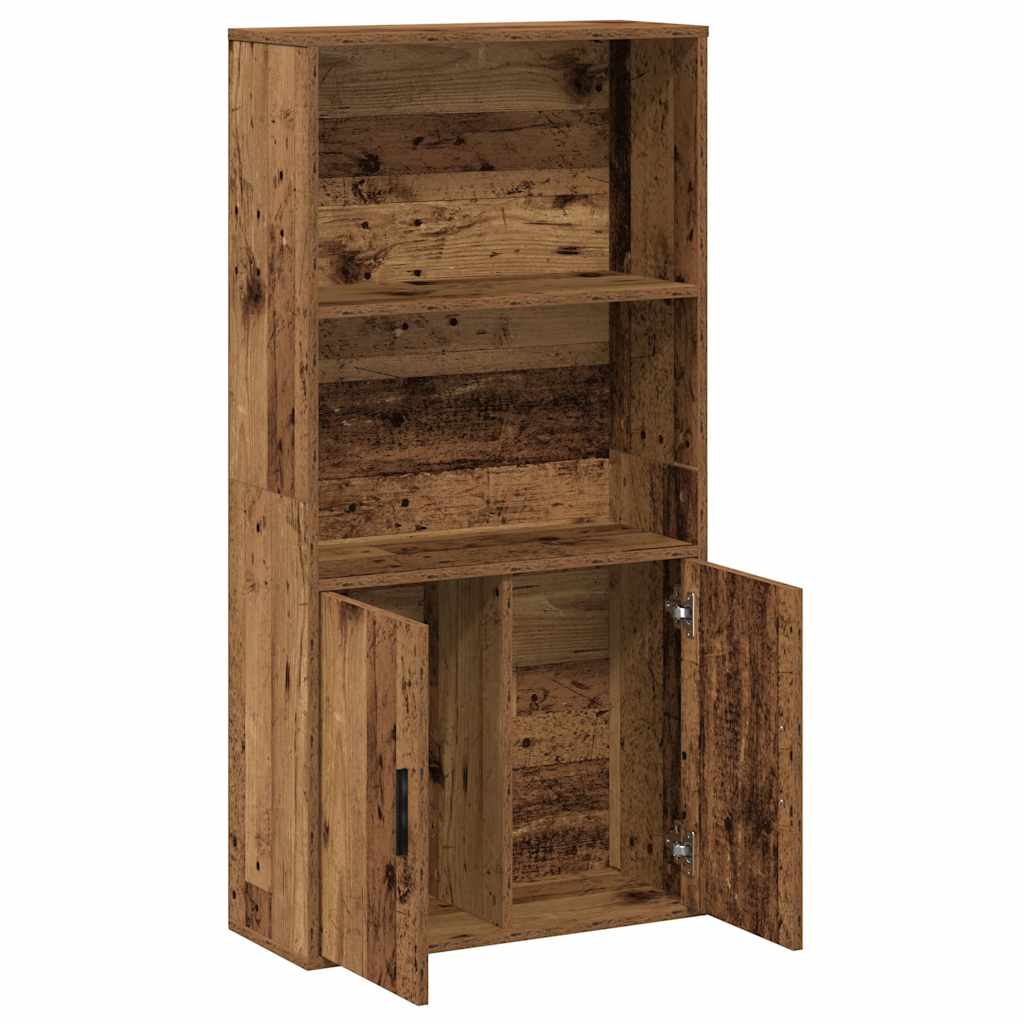 Libreria Legno Vecchio 60x24x120 cm in Legno Multistrato | homemem39