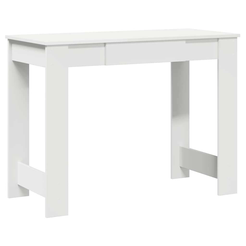 Scrivania Bianca 100x45x75 cm in Legno Multistrato