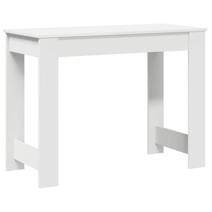 Scrivania Bianca 100x45x75 cm in Legno Multistrato | homemem39