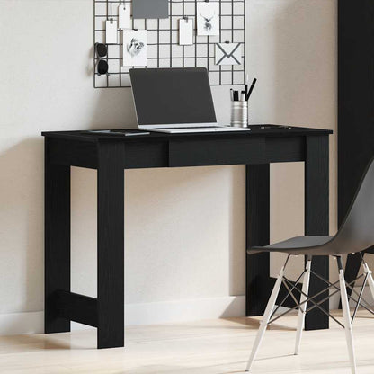Scrivania Nera 100x45x75 cm in Legno Multistrato