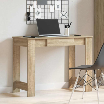 Scrivania Rovere Sonoma 100x45x75 cm in Legno Multistrato | homemem39