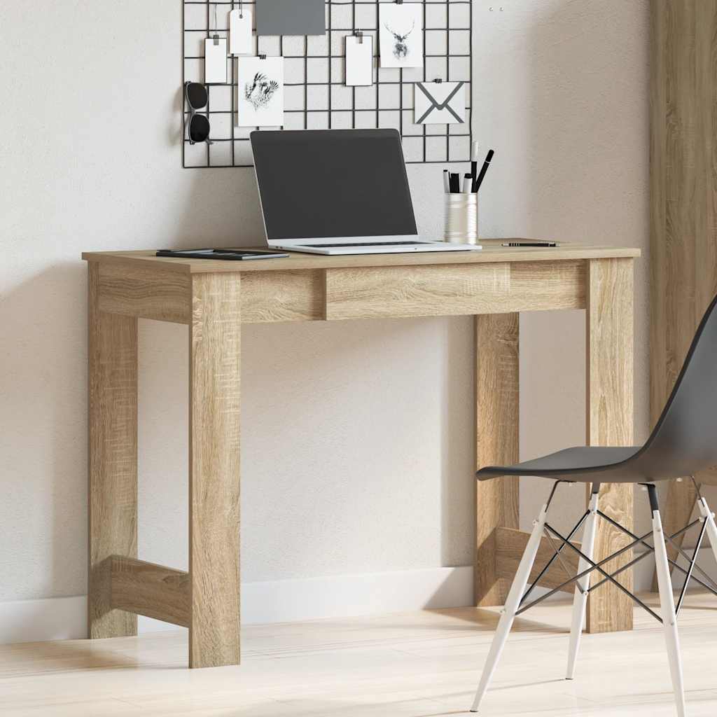 Scrivania Rovere Sonoma 100x45x75 cm in Legno Multistrato