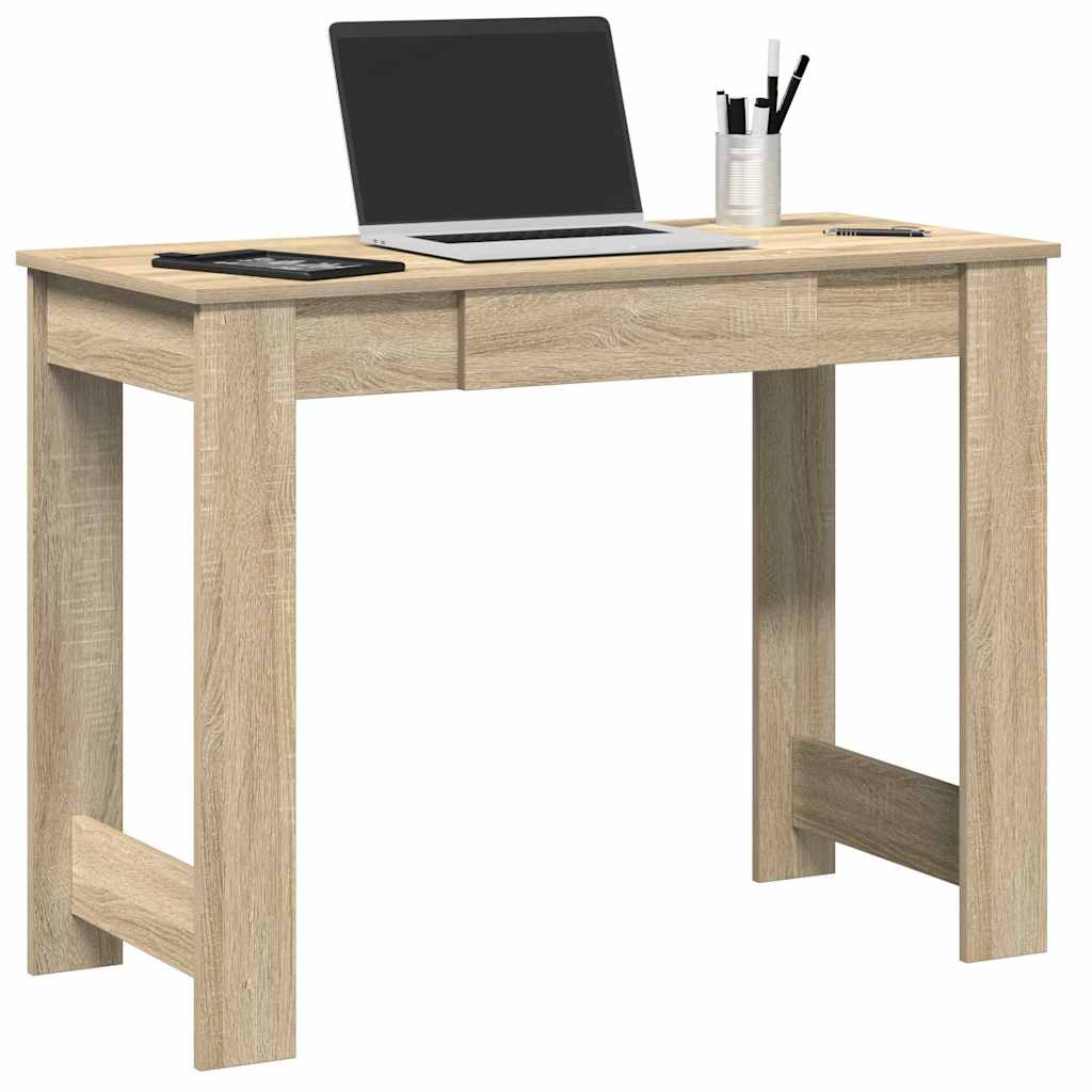 Scrivania Rovere Sonoma 100x45x75 cm in Legno Multistrato | homemem39
