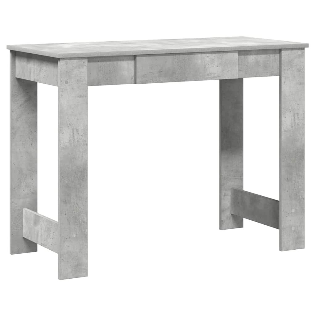 Scrivania Grigio Cemento 100x45x75 cm in Legno Multistrato - homemem39