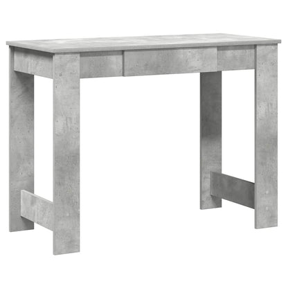 Scrivania Grigio Cemento 100x45x75 cm in Legno Multistrato - homemem39