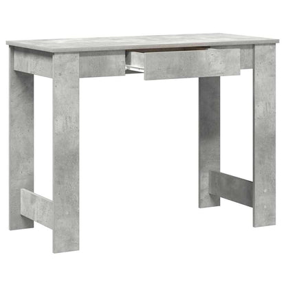 Scrivania Grigio Cemento 100x45x75 cm in Legno Multistrato