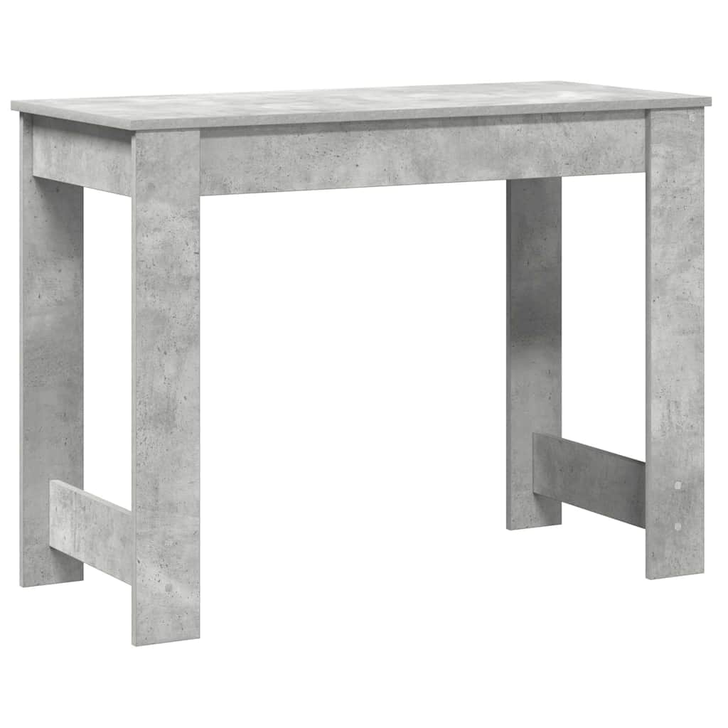 Scrivania Grigio Cemento 100x45x75 cm in Legno Multistrato | homemem39