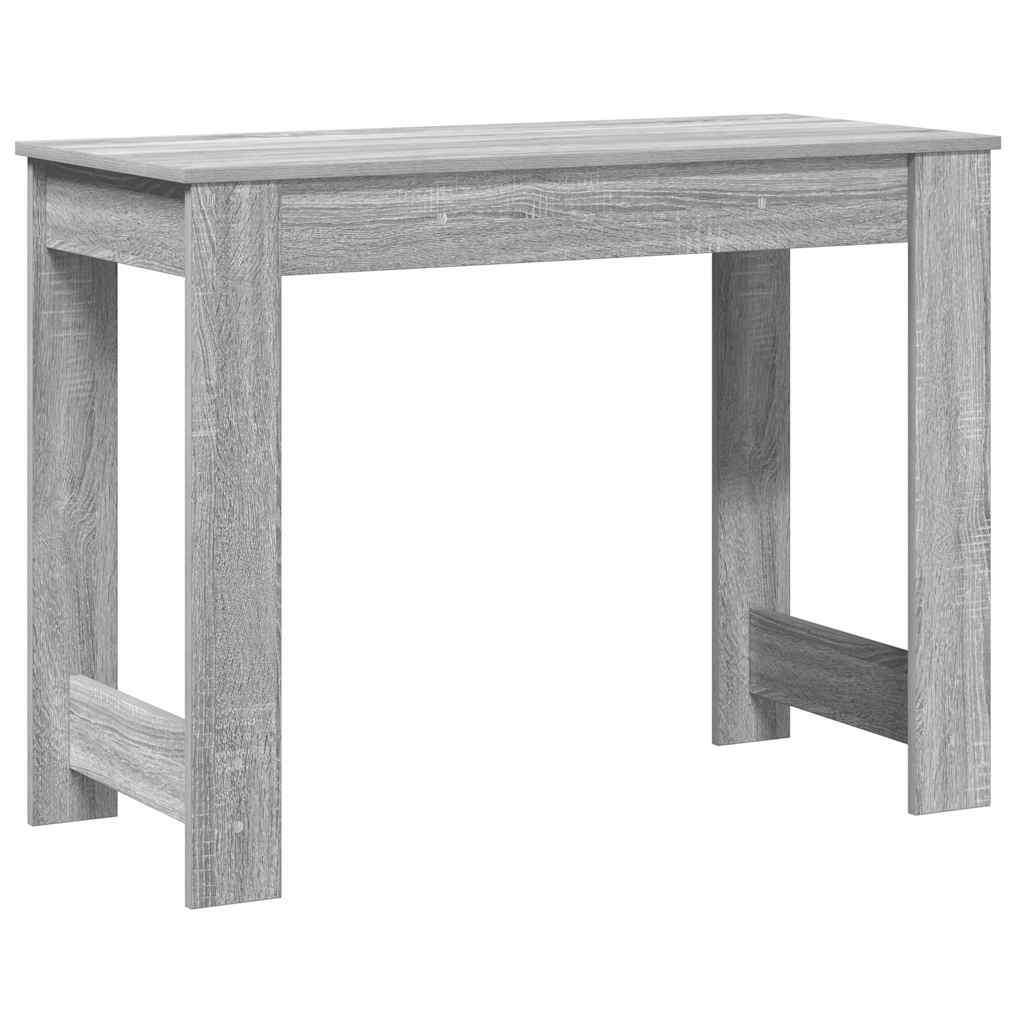 Scrivania Grigio Sonoma 100x45x75 cm in Legno Multistrato - homemem39