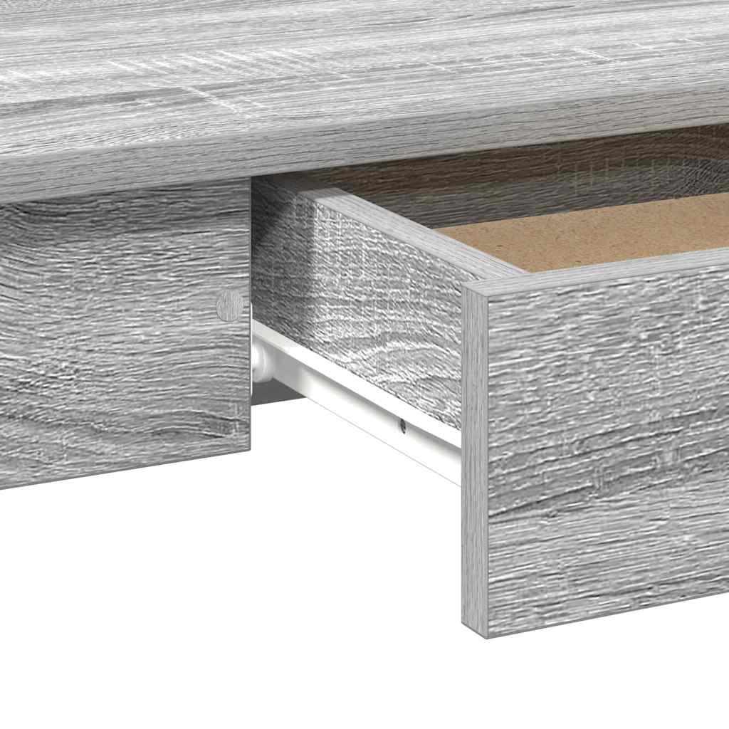 Scrivania Grigio Sonoma 100x45x75 cm in Legno Multistrato - homemem39