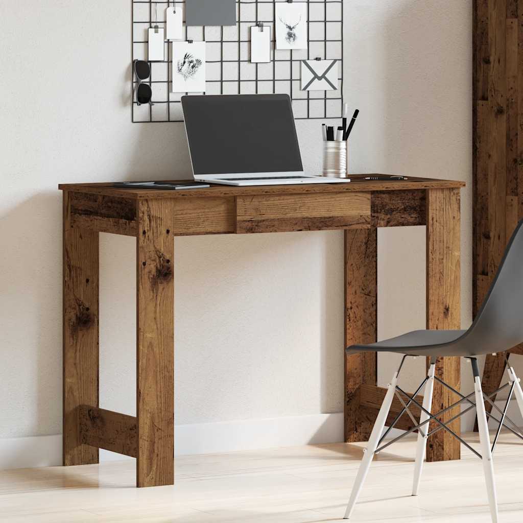 Scrivania Legno Vecchio 100x45x75 cm in Legno Multistrato | homemem39