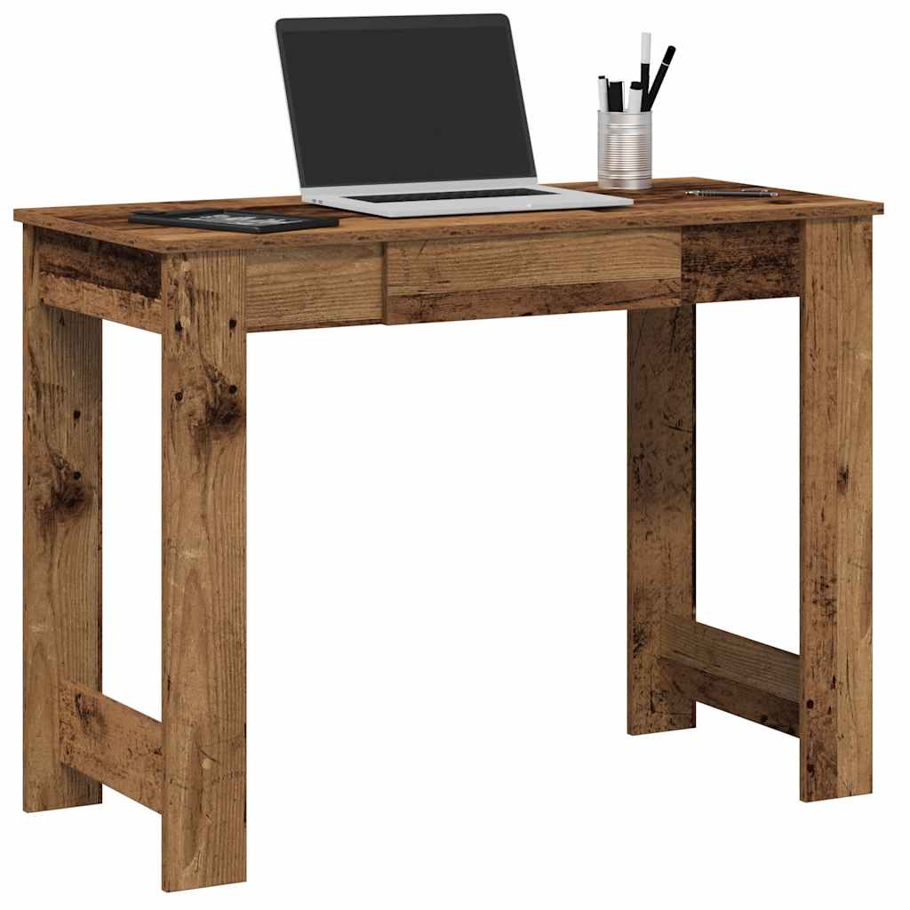 Scrivania Legno Vecchio 100x45x75 cm in Legno Multistrato | homemem39