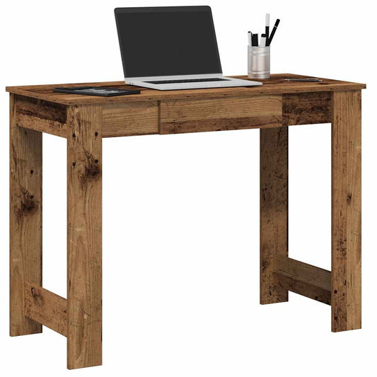 Scrivania Legno Vecchio 100x45x75 cm in Legno Multistrato | homemem39
