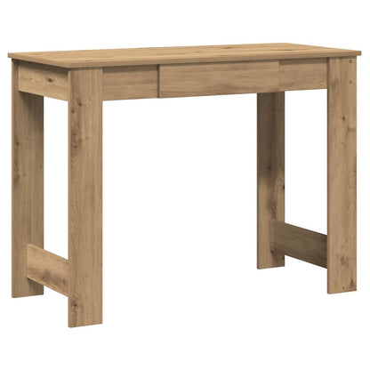 Scrivania Rovere Artigianale 100x45x75 cm in Legno Multistrato