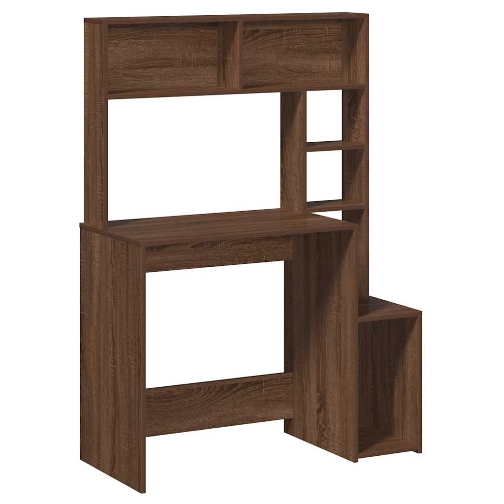 Scrivania Mensole Rovere Marrone 100x45x140cm Legno Multistrato - homemem39