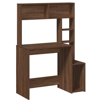 Scrivania Mensole Rovere Marrone 100x45x140cm Legno Multistrato - homemem39