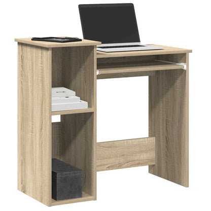 Scrivania e Ripiani Rovere Sonoma 84x40x78 cm Legno Multistrato | homemem39