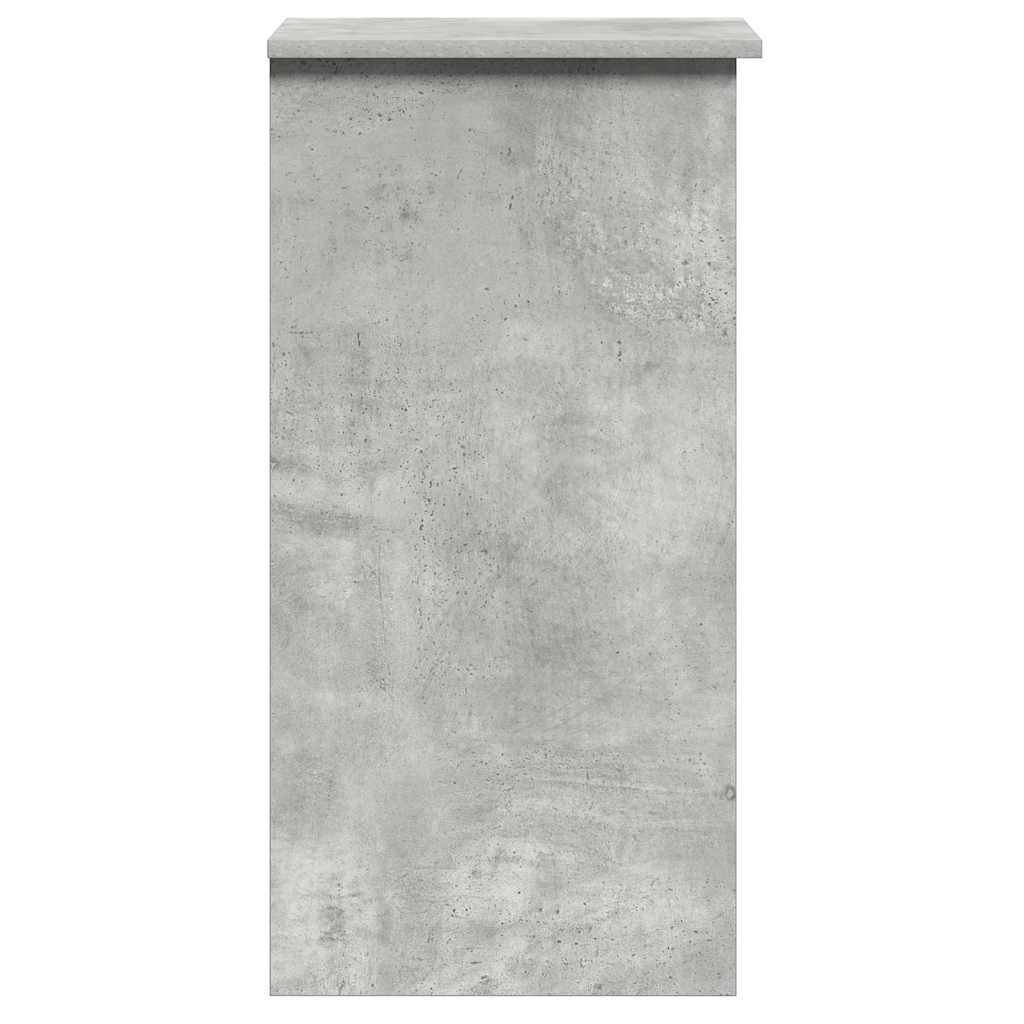 Scrivania Mensole Grigio Cemento 84x40x78 cm Legno Multistrato - homemem39