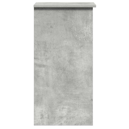 Scrivania Mensole Grigio Cemento 84x40x78 cm Legno Multistrato - homemem39