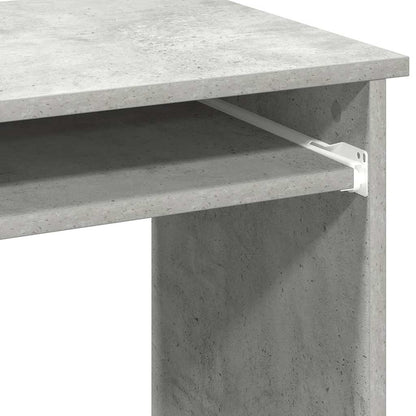 Scrivania Mensole Grigio Cemento 84x40x78 cm Legno Multistrato - homemem39