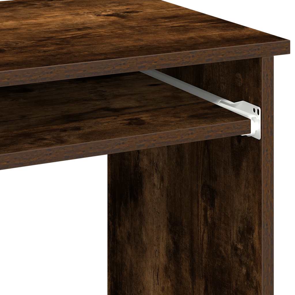 Scrivania Mensole Rovere Fumo 84x40x78 cm Legno Multistrato | homemem39