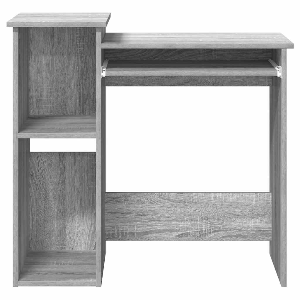 Scrivania Mensole Grigio Sonoma 84x40x78 cm Legno Multistrato - homemem39