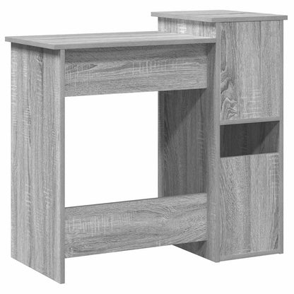 Scrivania Mensole Grigio Sonoma 84x40x78 cm Legno Multistrato - homemem39
