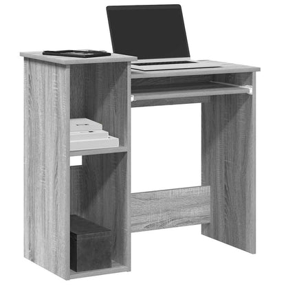 Scrivania Mensole Grigio Sonoma 84x40x78 cm Legno Multistrato | homemem39